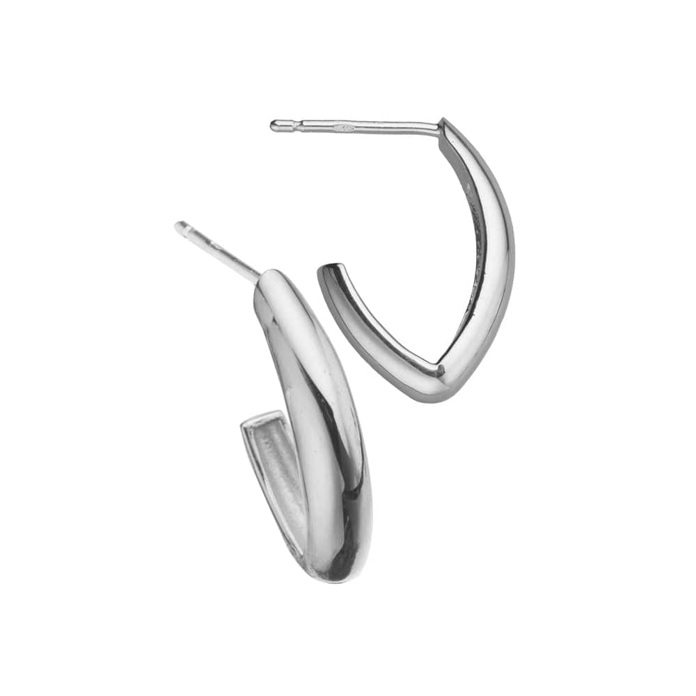 Jennifer Zeuner Bo 3/4" Hoops Sterling silver