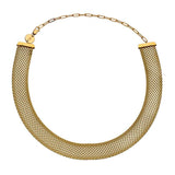 Jennifer Zeuner Jewelry Gal 1/2" Mesh Choker Gold Vermeil