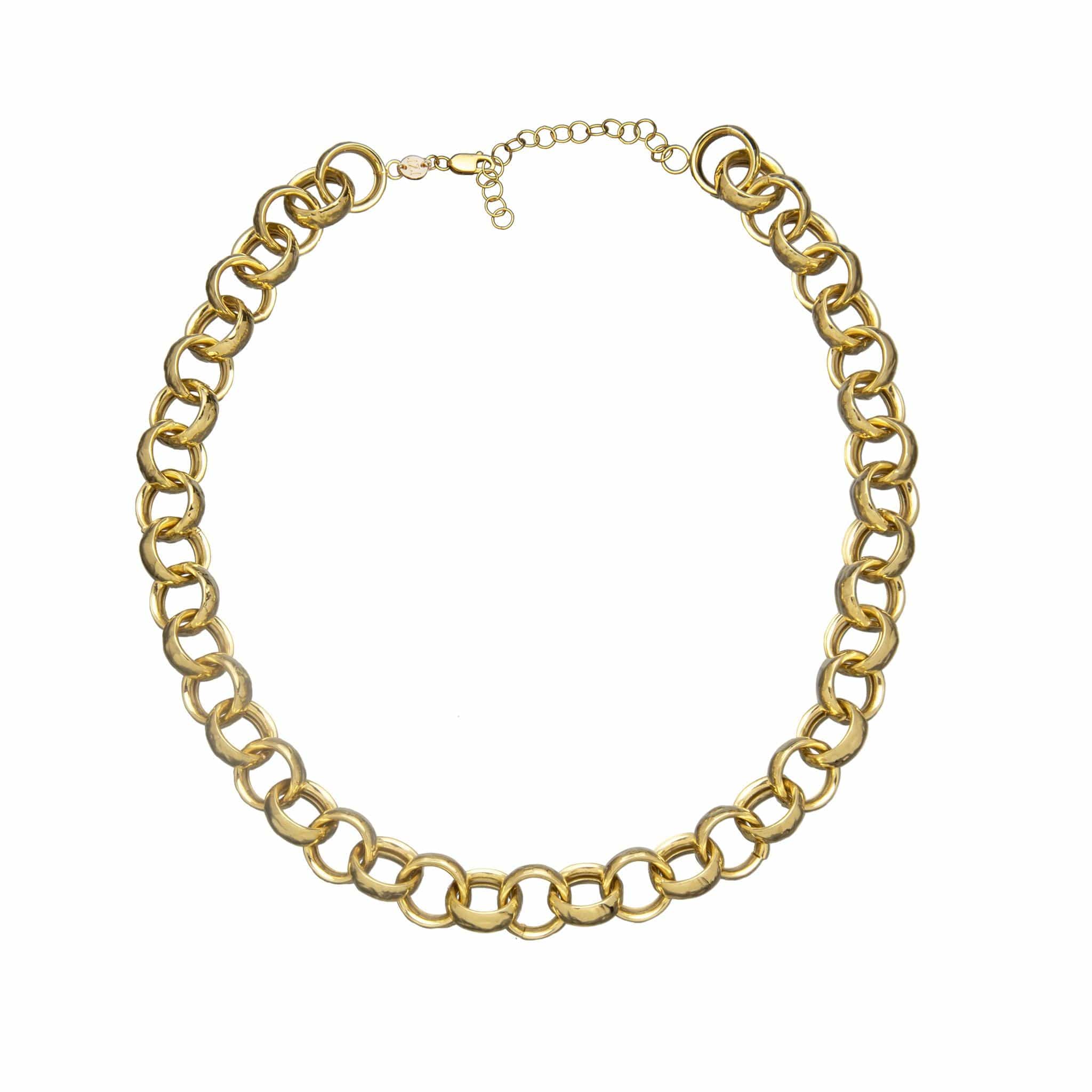 Jennifer Zeuner Jewelry Kori Necklace 18k yellow gold plated silver