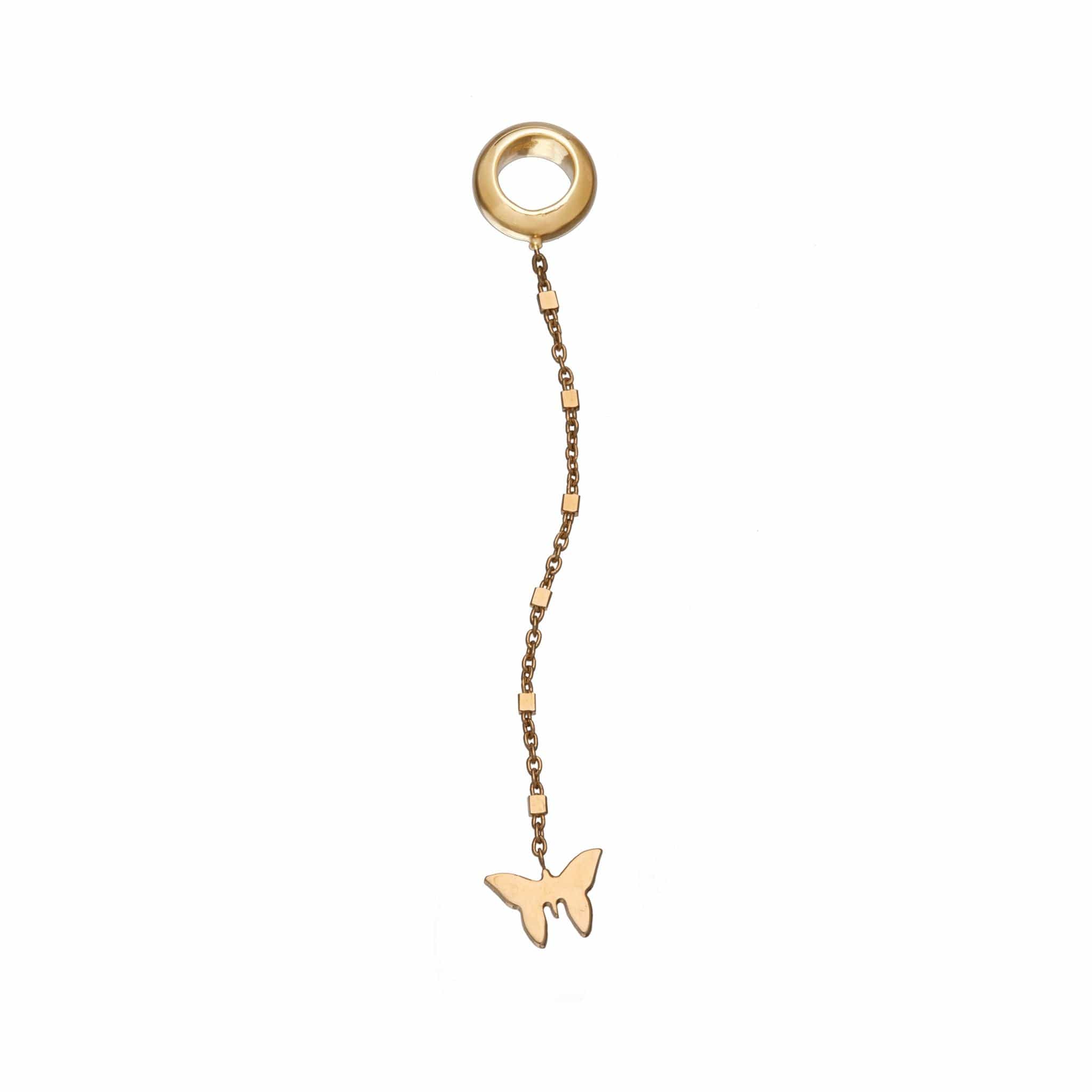 Jennifer Zeuner Jewelry Mari Charm gold vermeil