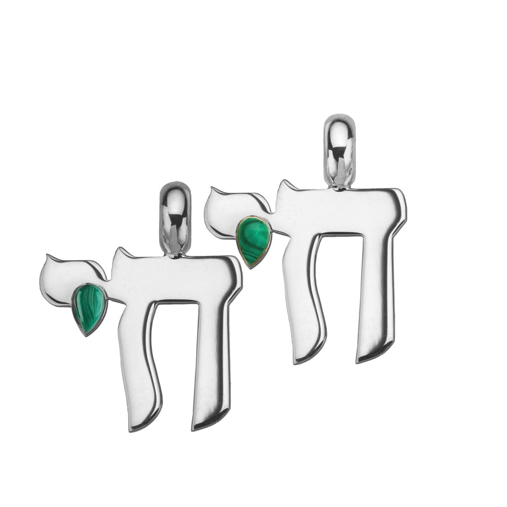 Jennifer Zeuner Silvan Charm sterling silver / malachite