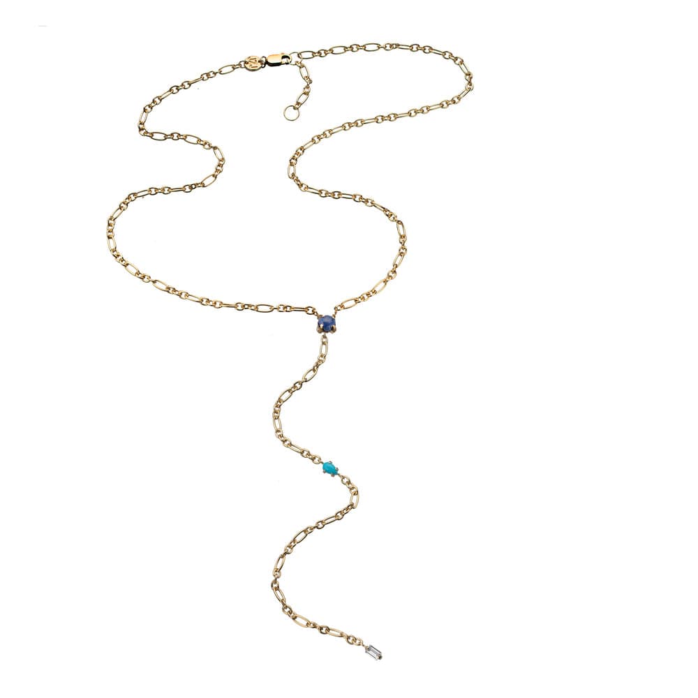 Jennifer Zeuner Yamila Lariat gold vermiel