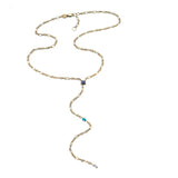 Jennifer Zeuner Yamila Lariat gold vermiel