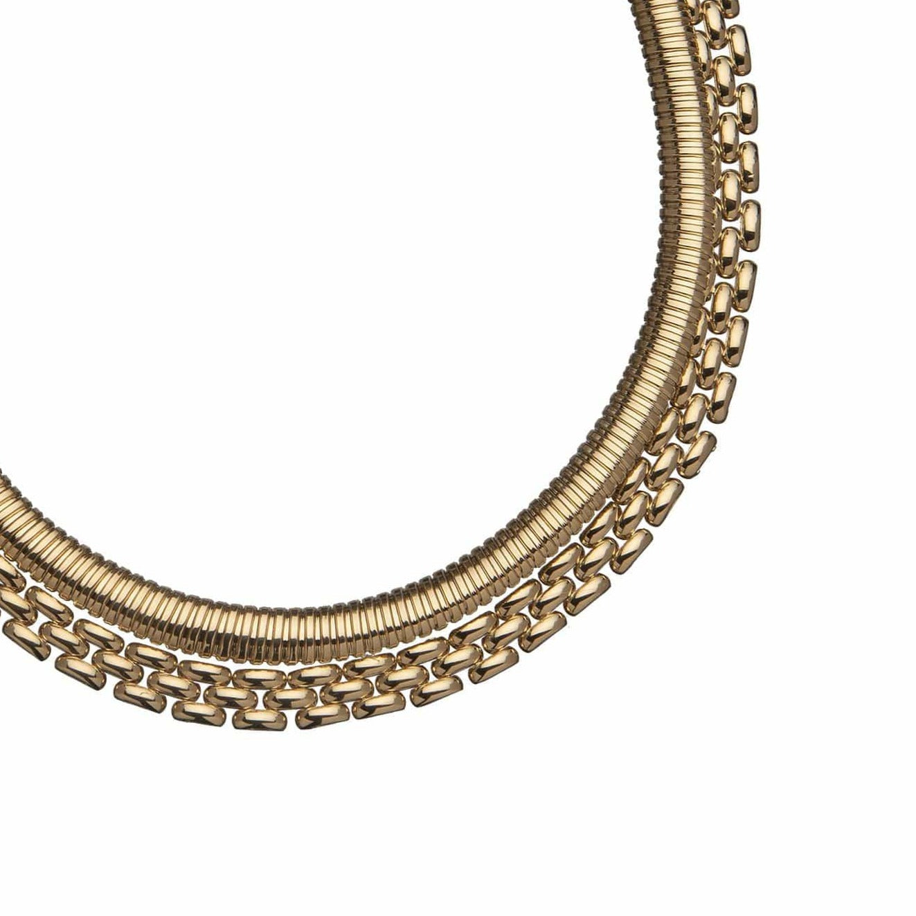 Jennifer Zeuner Jewelry Beatrix Choker 18k yellow gold plated silver