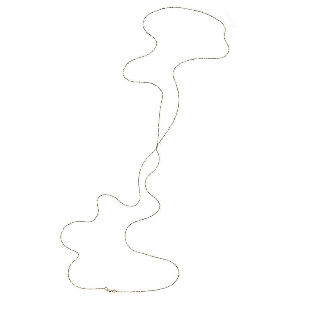 Jennifer Zeuner Jewelry Bertha Bodychain gold vermeil