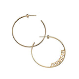 Jennifer Zeuner Jewelry Ciara 2" Hoops