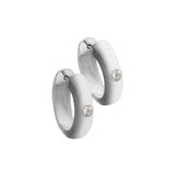 Jennifer Zeuner Jewelry Court Huggies sterling silver