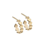 Jennifer Zeuner Jewelry Drea 1/2" Hoops 18k yellow gold plated silver