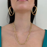 Jennifer Zeuner Jewelry Edna 1.75" Hoops