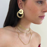 Jennifer Zeuner Jewelry Gal 1/2" Mesh Choker Gold Vermeil