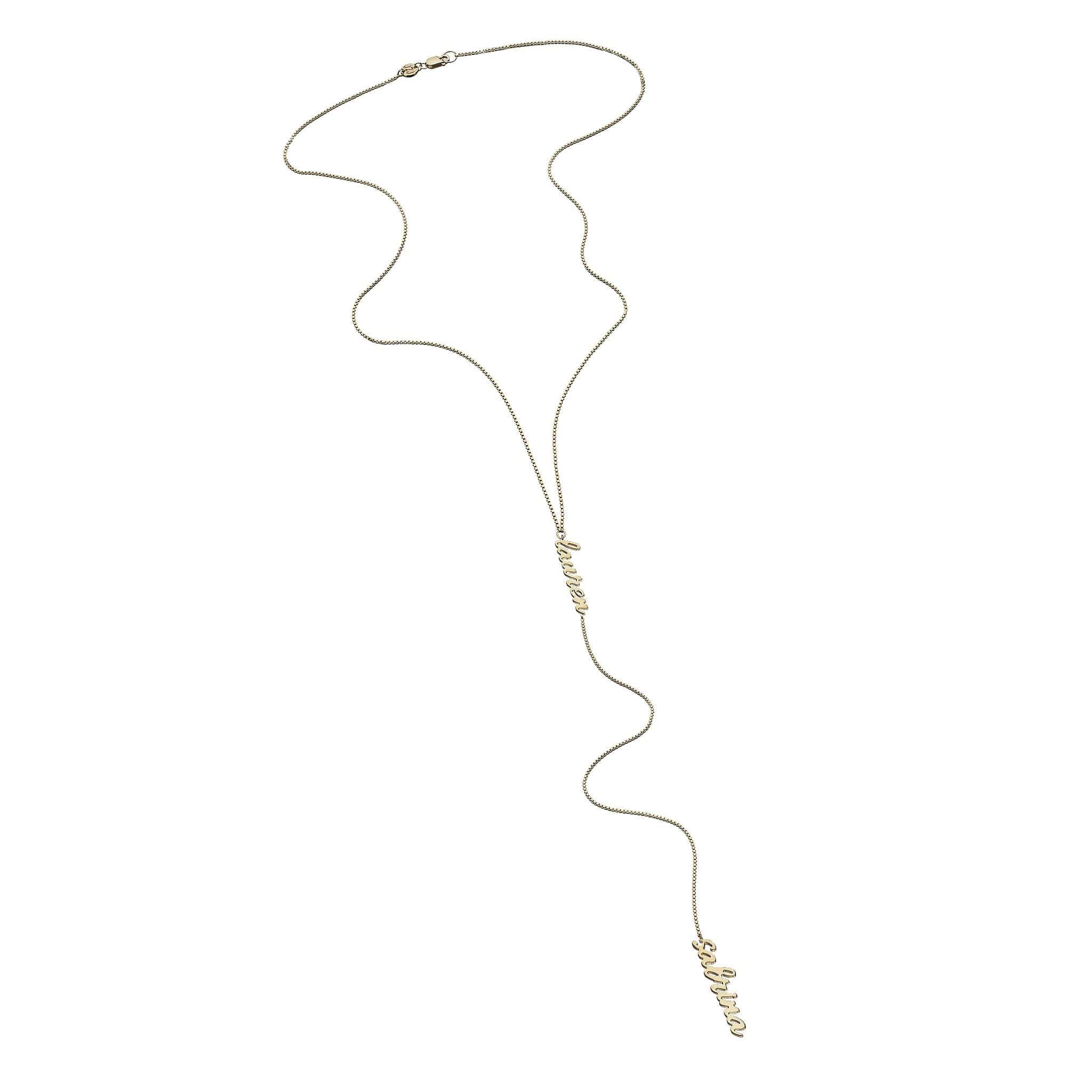 Jennifer Zeuner Jewelry Holley Personalized Necklace gold vermeil
