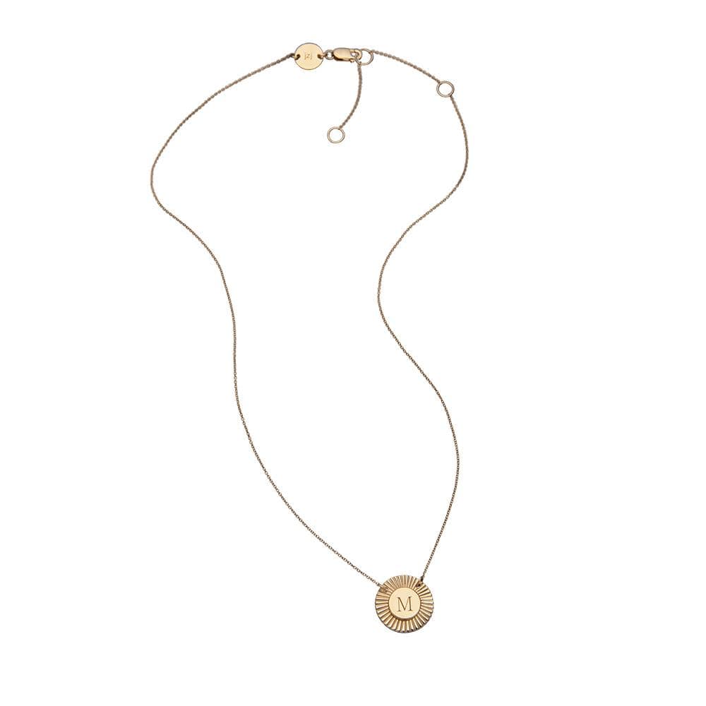 Jennifer Zeuner Jewelry Iris  Rudy Mini Engraved Necklace