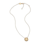 Jennifer Zeuner Jewelry Iris  Rudy Mini Engraved Necklace