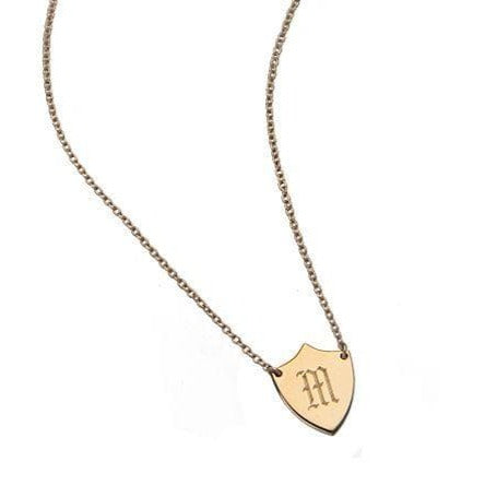 Jennifer Zeuner Jewelry Kane Engraved Initial Necklace