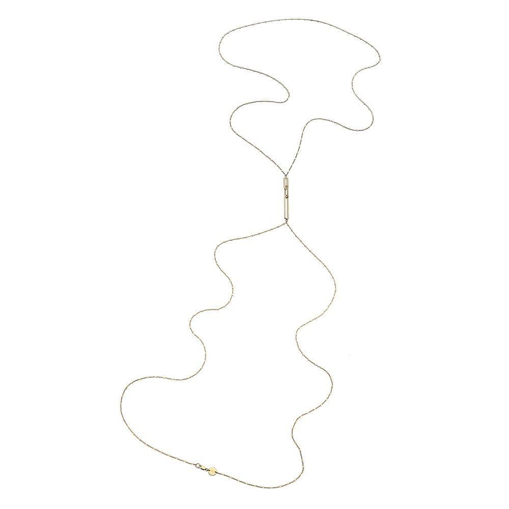 Jennifer Zeuner Jewelry Lala Body Chain gold vermeil