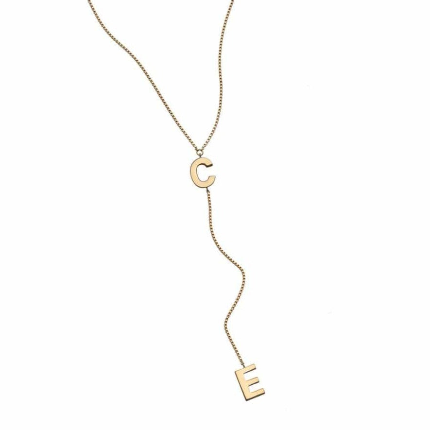 Jennifer Zeuner Jewelry Maelle Lariat gold vermeil