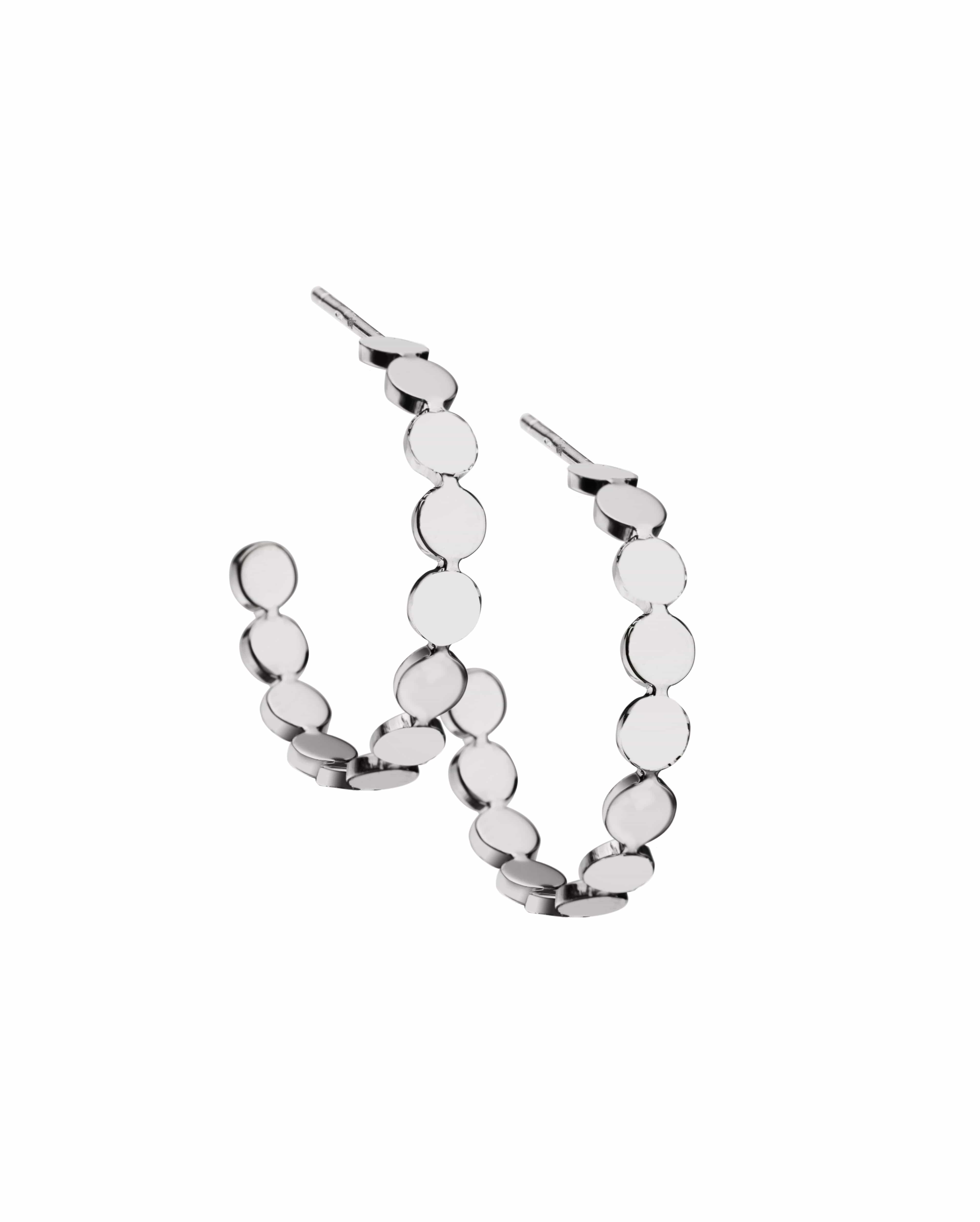 Jennifer Zeuner Jewlery Margaux 1" Hoops sterling silver