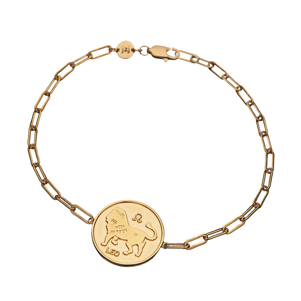 Jennifer Zeuner Jewelry Mathis Bracelet gold vermeil / aquarius