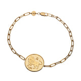 Jennifer Zeuner Jewelry Mathis Bracelet gold vermeil / aquarius