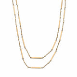 Jennifer Zeuner Jewelry Patti Double Necklace gold vermeil