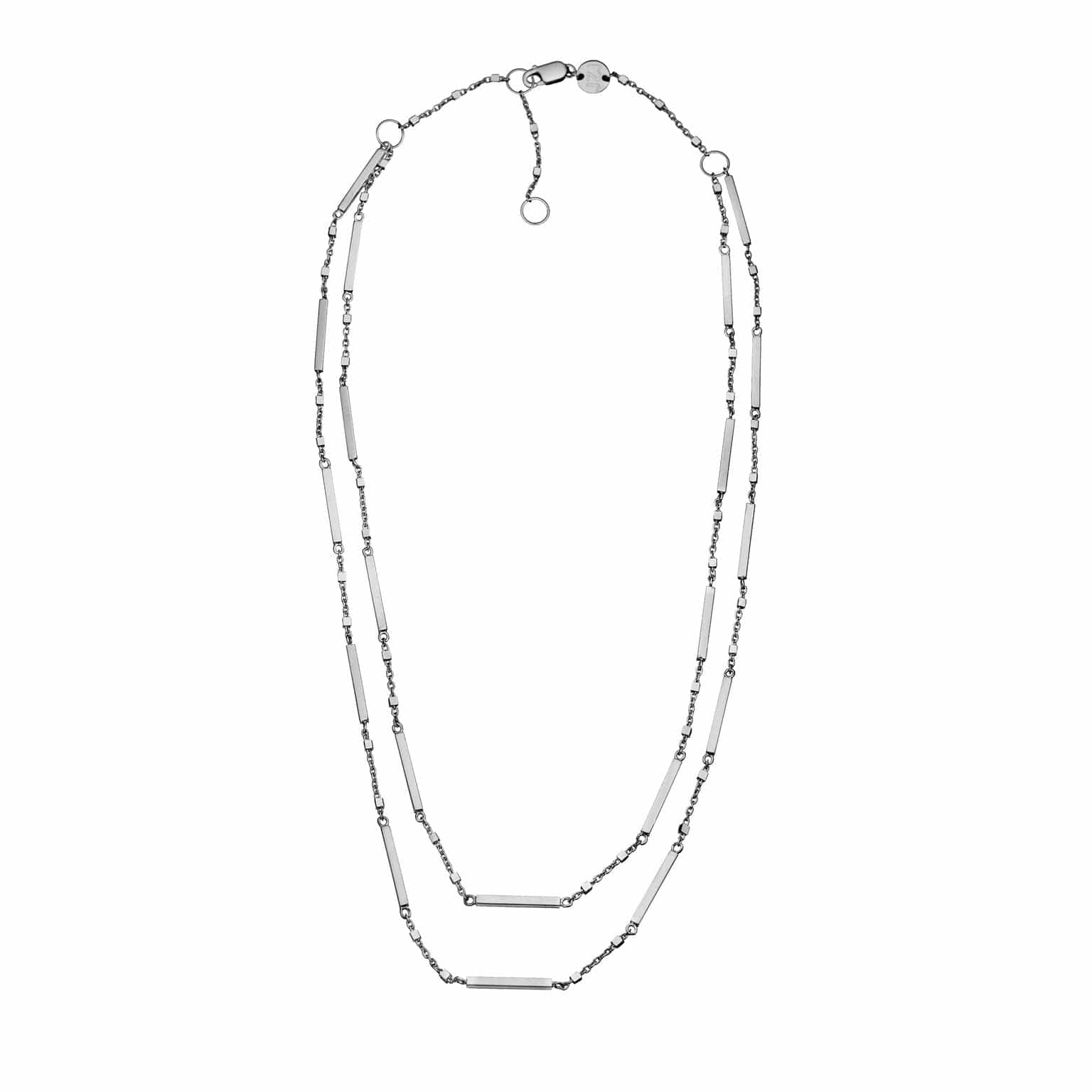 Jennifer Zeuner Jewelry Patti Double Necklace sterling silver