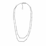 Jennifer Zeuner Jewelry Patti Double Necklace sterling silver
