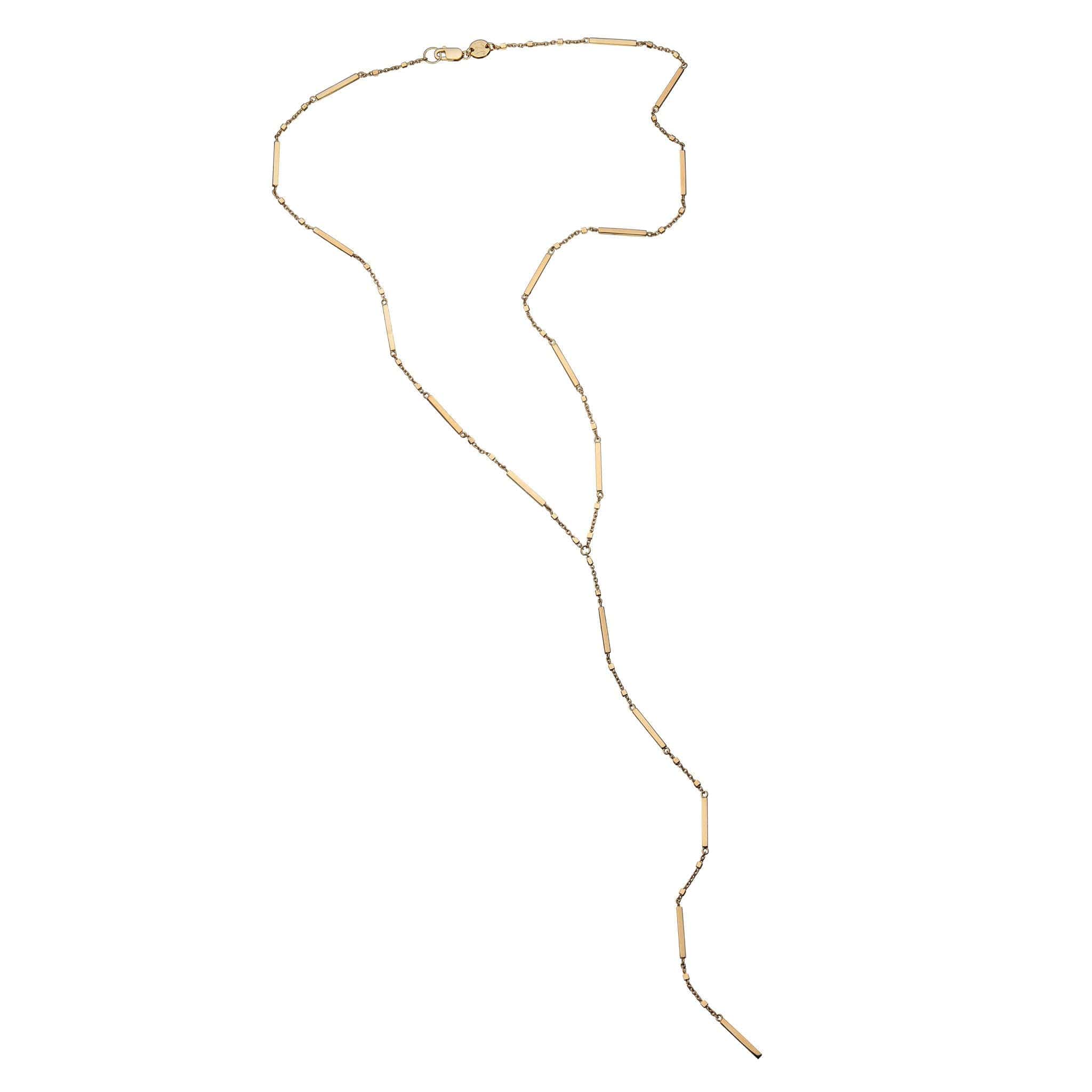 Jennifer Zeuner Jewelry Patti Lariat gold vermeil
