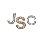 Jennifer Zeuner Jewelry Pave Initial14K  Earring