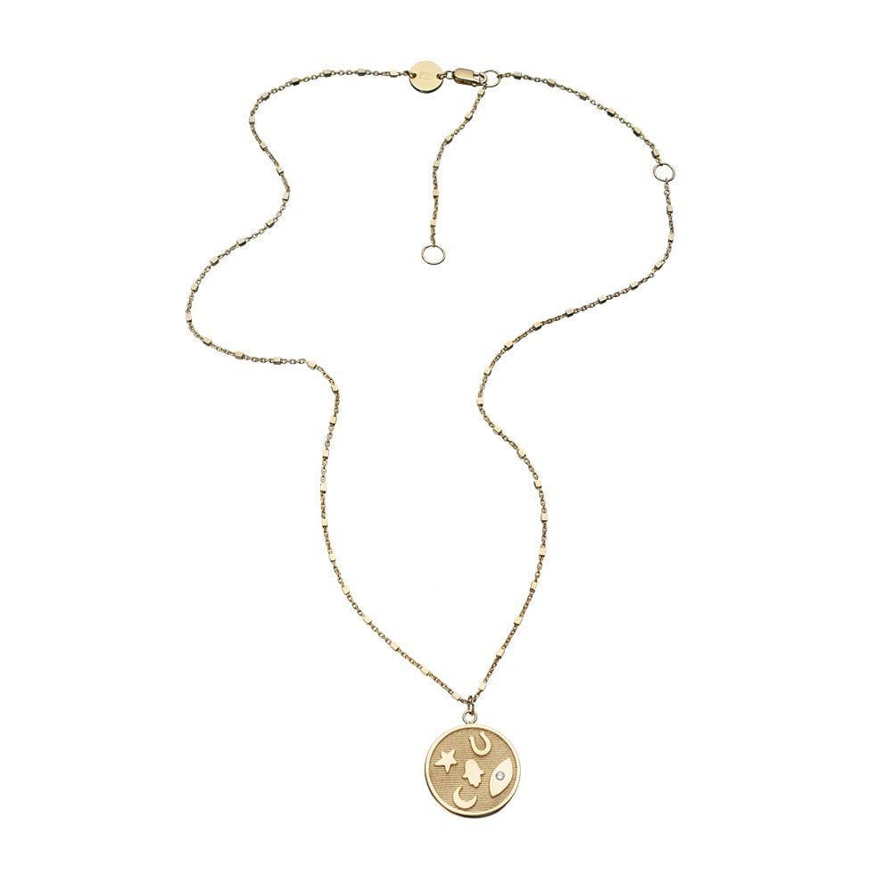 Jennifer Zeuner Jewelry Rasha Necklace gold vermeil
