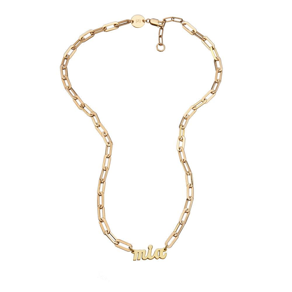 Jennifer Zeuner Jewelry Serenity Nameplate Necklace