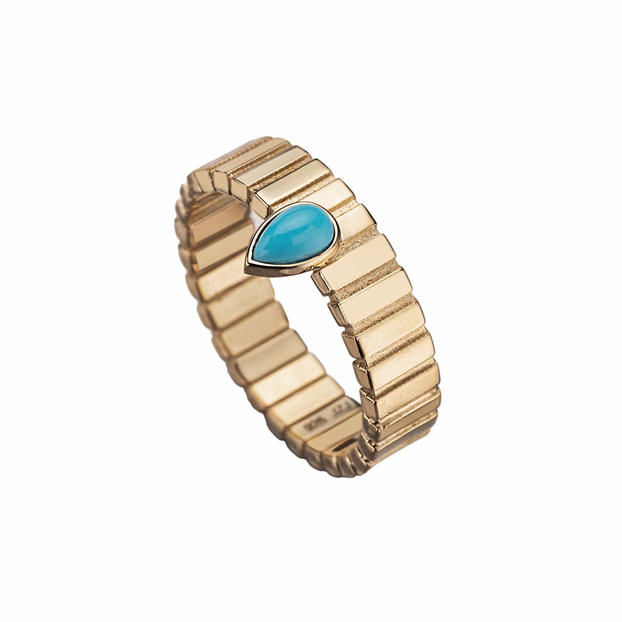 Jennifer Zeuner Jewelry Stacey Ring gold vermeil / 4