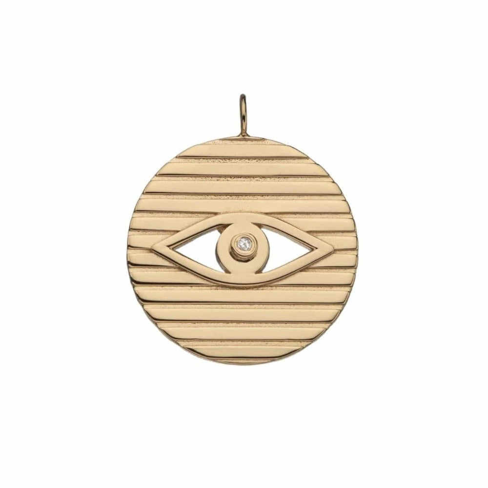 Jennifer Zeuner Jewelry Stassi Charm gold vermeil