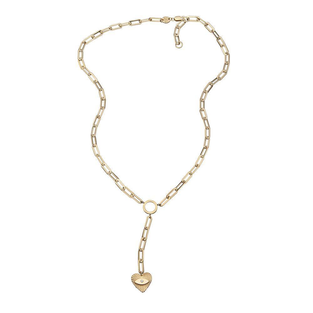 Jennifer Zeuner Jewelry Talia Lariat gold vermeil