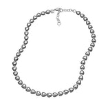 Jennifer Zeuner Jewelry Ama Necklace rhodium plated silver