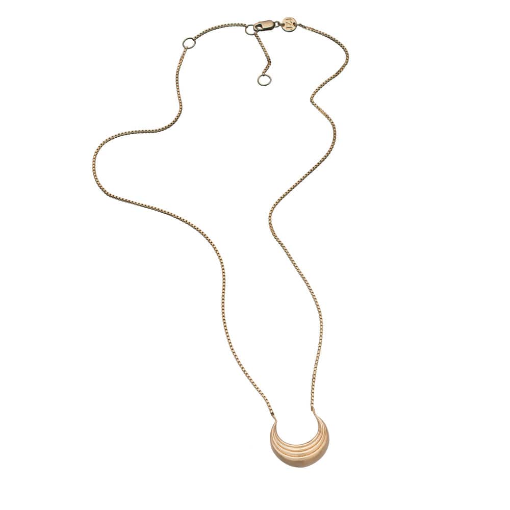 Jennifer Zeuner Jewelry Apollo Horizontal Necklace gold vermeil