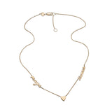 Jennifer Zeuner Avery Necklace gold vermeil / Two Names