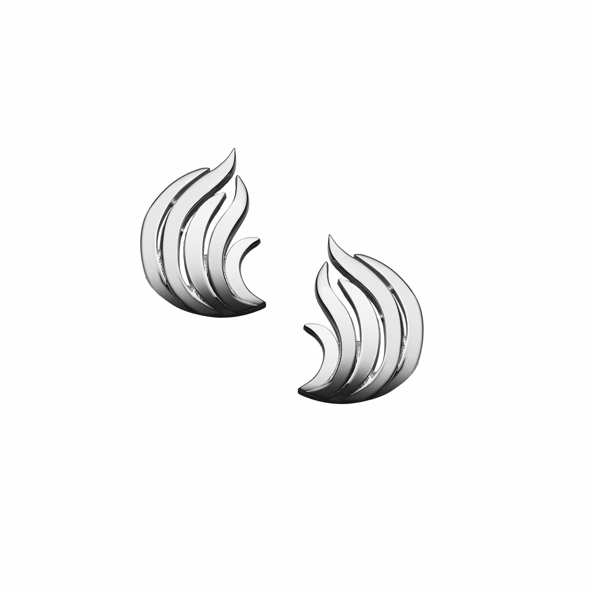 Jennifer Zeuner Jewelry Beck 1" Earrings sterling silver