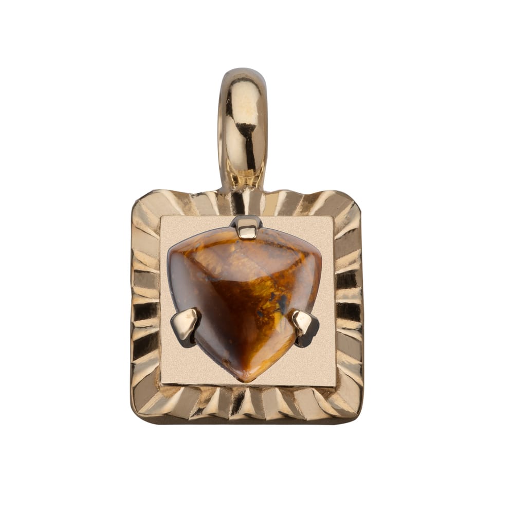 Jennifer Zeuner Bronyn Charm 18k yellow gold-plated silver