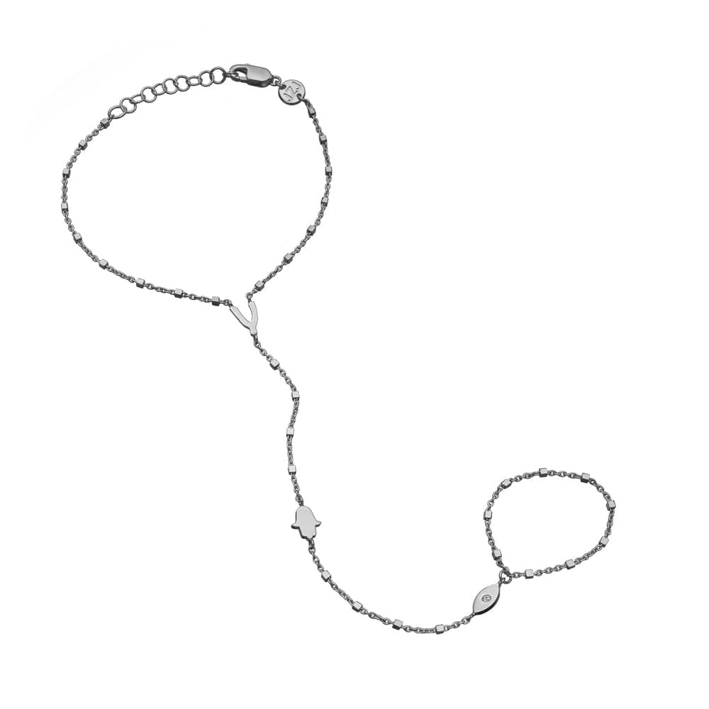 Jennifer Zeuner Brynn Handchain Sterling silver