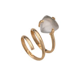 Jennifer Zeuner Cami Ring 18K Gold Plated Brass / 3
