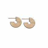 Jennifer Zeuner Jewelry Camilla 3/4" Hoops 18k yellow gold plated silver