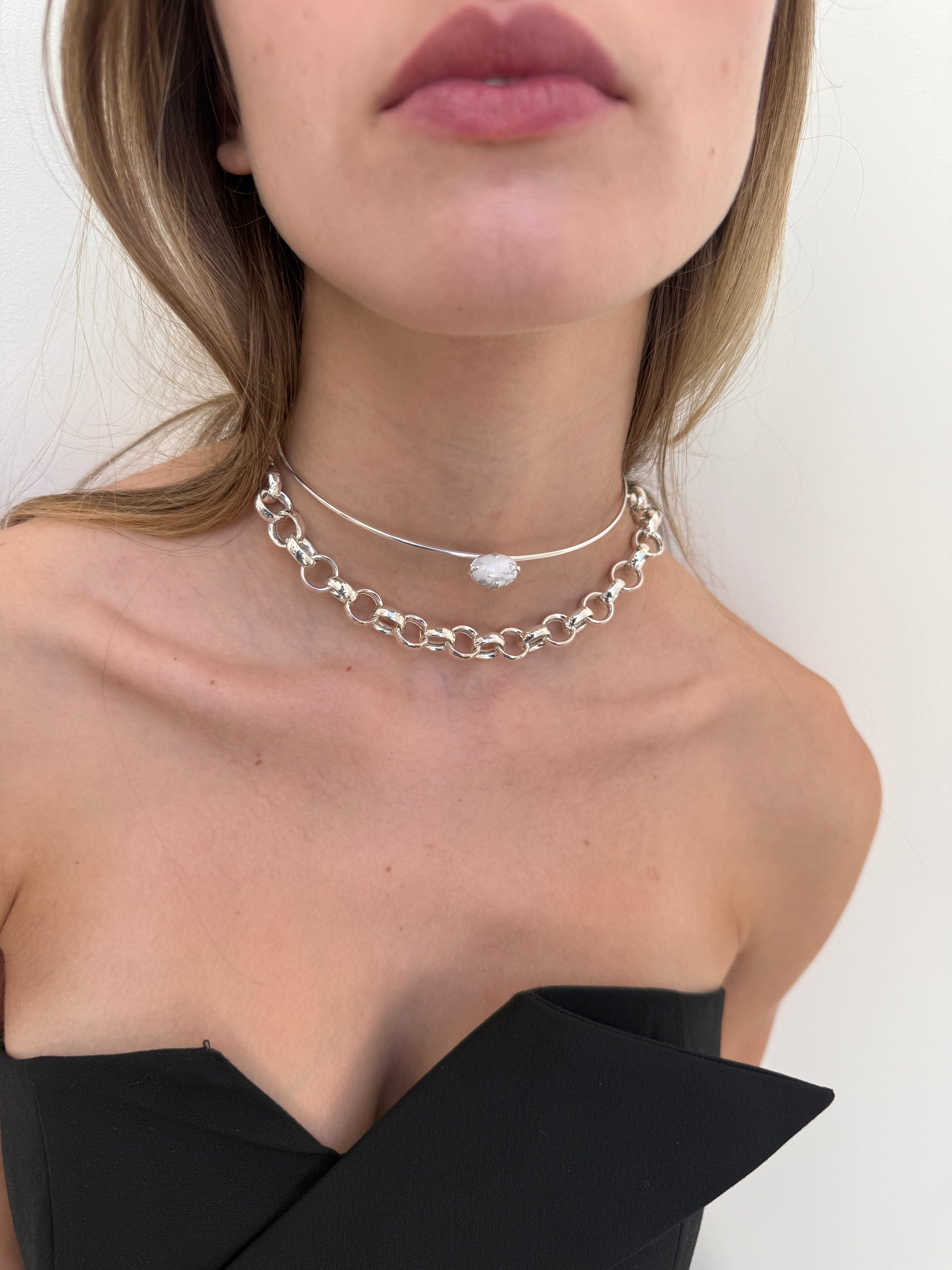 Jennifer Zeuner Jewelry Camille Choker Sterling silver