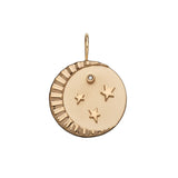 Jennifer Zeuner Jewelry Celia Charm gold vermeil