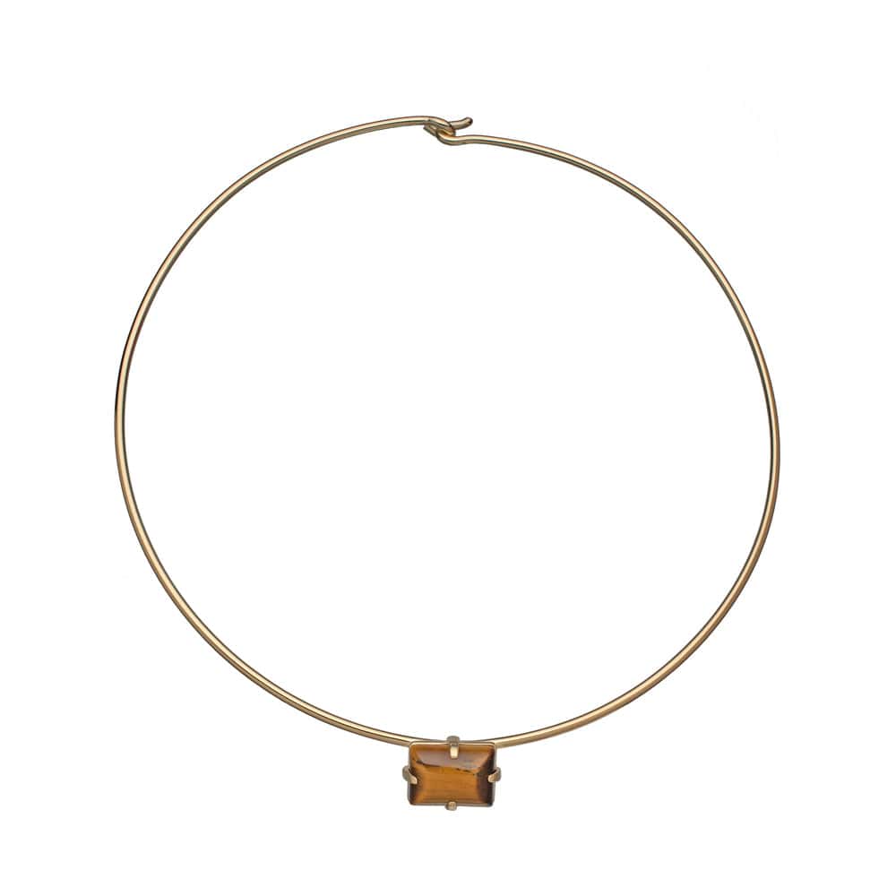 Jennifer Zeuner Collins Choker 18k Yellow Gold Plated Silver