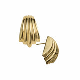 Jennifer Zeuner Jewelry Cooper Earrings 18k yellow gold plated silver