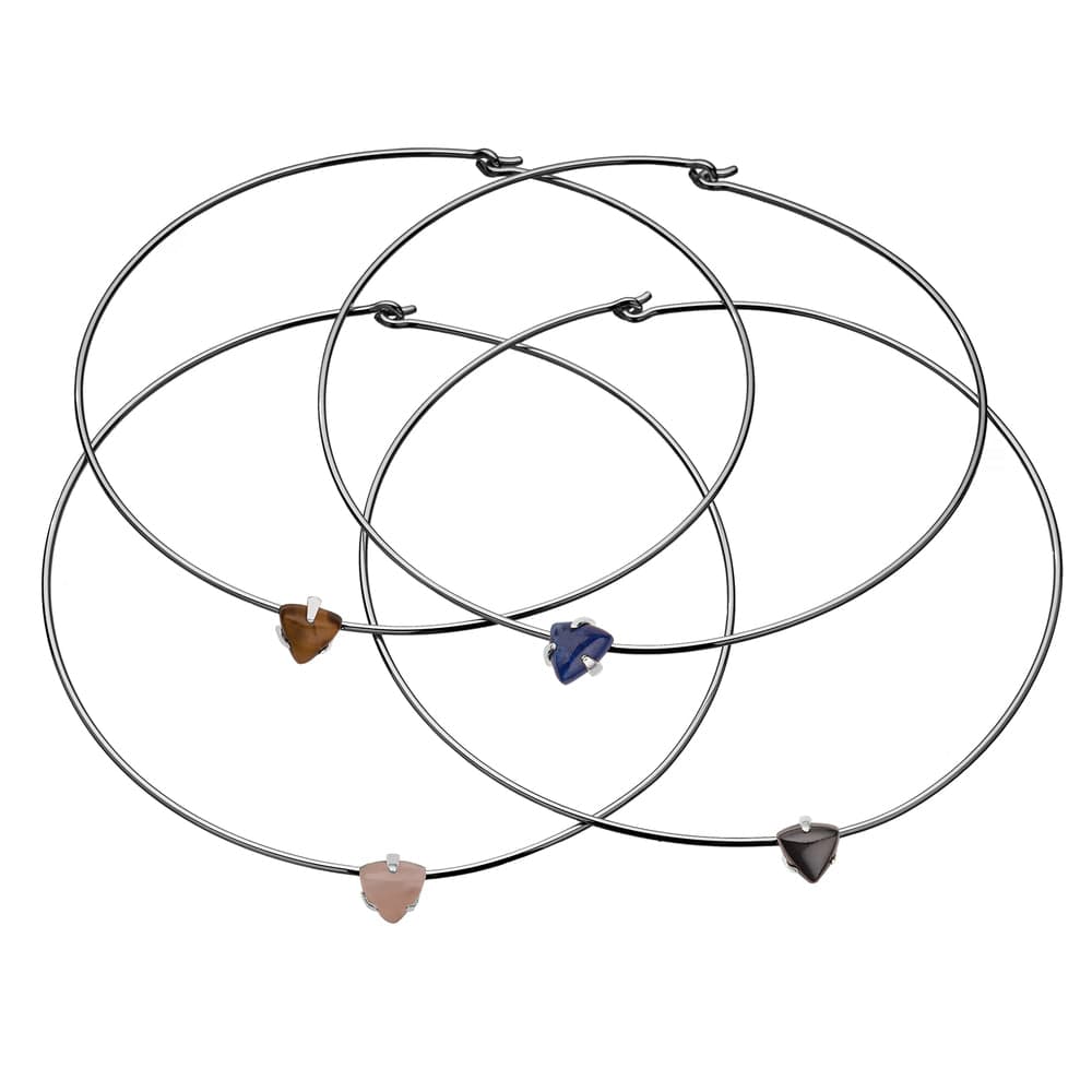 Jennifer Zeuner Cora Choker Sterling silver / Black Onyx