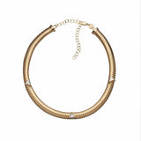 Jennifer Zeuner Jewelry Crystal Choker gold vermeil