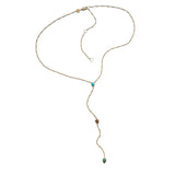 Jennifer Zeuner Daphne Lariat 18k Yellow Gold Plated Silver