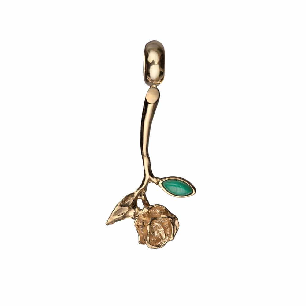 Jennifer Zeuner Darius Charm 18k yellow gold plater silver