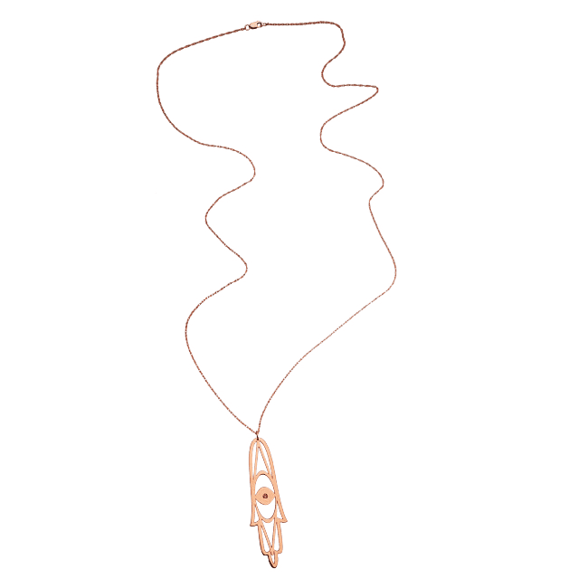 Jennifer Zeuner Jewelry Deborah Necklace gold vermeil